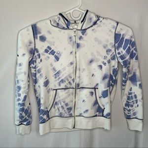 Victoria Secret Purple 4P Tie Dye Hoody Full Zip